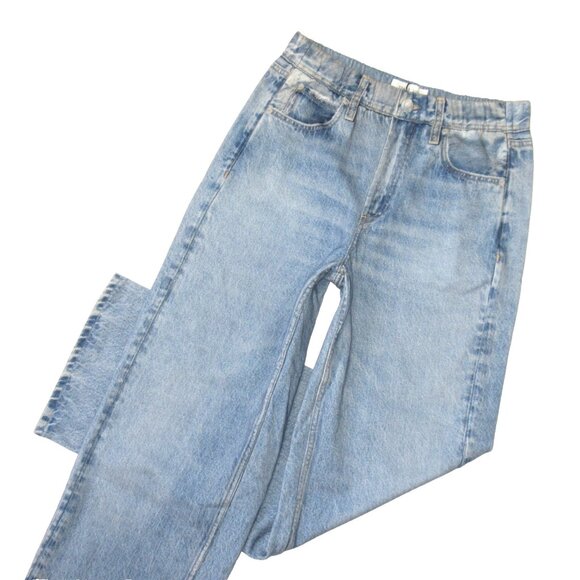 NWT rag & bone Miramar Wide Leg in Valentina Faux Jean Printed Sweatpants S - Picture 2 of 8